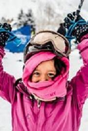 child in snow